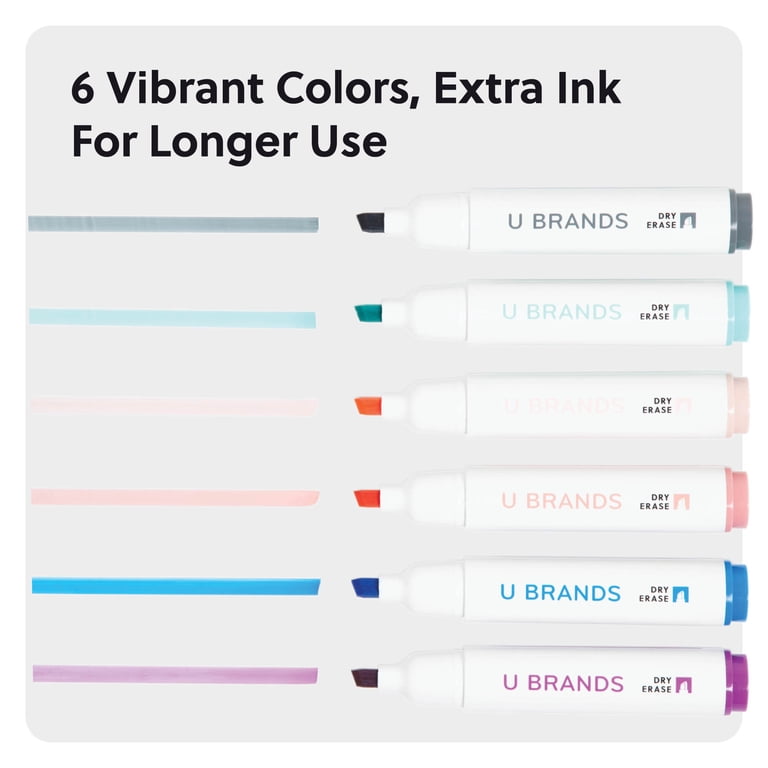 Dry Erase Markers with Chisel Tip, 6 Count photo 4