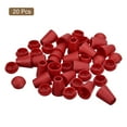 thumbnail image 3 of Unique Bargains 20Pack Plastic Cord Lock Bell End Stopper Cord End Lock Rope Fastener, Red, 3 of 5