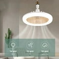 thumbnail image 3 of Mistaha Ceiling Fan Light Fixture with Remote Control, Silent Motor, Three Speeds, E27 Socket, 30W Power, 18W Lighting, 2100 RPM Fan Speed, ABS+PP Material, 2835/30 Beads, 85-265V Input, 260*120mm, 3 of 7