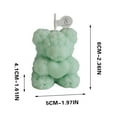 thumbnail image 3 of Ckraxd Rose Bear Scented Candle Decorative Gift Long Lasting Aromatic Relaxation Perfect for Valentine's Day Birthday Spa Sessions, 3 of 3