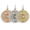 thumbnail image 2 of 14k Yellow Gold Diamond Zodiac Sign Leo Pendant - Leo,Yellow, 2 of 4