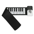 thumbnail image 1 of Folding Electronic Piano, Hand Rolled Piano Silicone Keys 49 Key Sleep Mode  for Travel Playing, 1 of 7