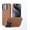 iPhone 16 Pro Max Saddle Brown, variant on Genuine Leather Case for iPhone 16 Pro (6.3 inch), Vintage Crazy Horse Leather Case with Stand, Magnetic Phone Case with Camera Frame Holder, MagSafe Compatible Saddle Brown