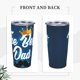 thumbnail image 4 of Feliz Día del Padre Taza de café de viaje de acero inoxidable aislada de 20 oz con pajita Taza térmica portátil blanca, 4 of 7