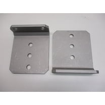 (2) Vertical Pontoon Boat Trailer Bunk Bolster L Brackets  / 5" by 6" Aluminum