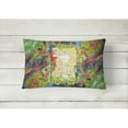 thumbnail image 2 of Caroline's Treasures 8617PW1216 Wine Canvas Fabric Decorative Pillow, 12H x16W, multicolor, 2 of 3