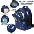 thumbnail image 5 of Lvelia School Backpack for Boys Kids Elementary School Bags Middle School Primary School Bookbags Lightweight Sturdy Spaceman Gifts,Blue, 5 of 7