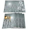 thumbnail image 3 of Plant Grey Dandelion Luxury Table Runner for Wedding Birthday Party Hotel Dining Table High Quality Table Cloth, 3 of 7