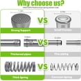 thumbnail image 3 of Tension Curtain Rod to Adjustable Curtain Rod No Drilling Shower Rod Expandable Spring Rod Tension Rod Pressure Tension Curtain Rod Spring Curtain Rod for Bathroom Window, 3 of 6