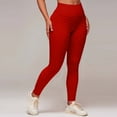 thumbnail image 2 of Leggings for Women Scrunch Butt Lifting High Waisted Solid Color Tight fit Quick Drying Long Yoga Pants Tummy Control Workout Athletic Leggings, 2 of 9