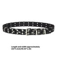 thumbnail image 5 of Trendy Belt Star Studded Waist Ornament Waist Cinching Belt Double Row Buckle, 5 of 17