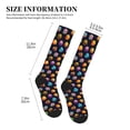 thumbnail image 2 of Lsque Lovely Planet Pattern Sport Compression Socks for Men & Women 15-20 mmHg Knee High Nurse Pregnant Running Medical and Travel Athletic, 2 of 6