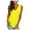 Yellow, variant on HAiming Womens Tank Tops Summer Sleeveless Side Split V Neck T Shirts Plus Size Casual Solid Loose Tunic Blouse