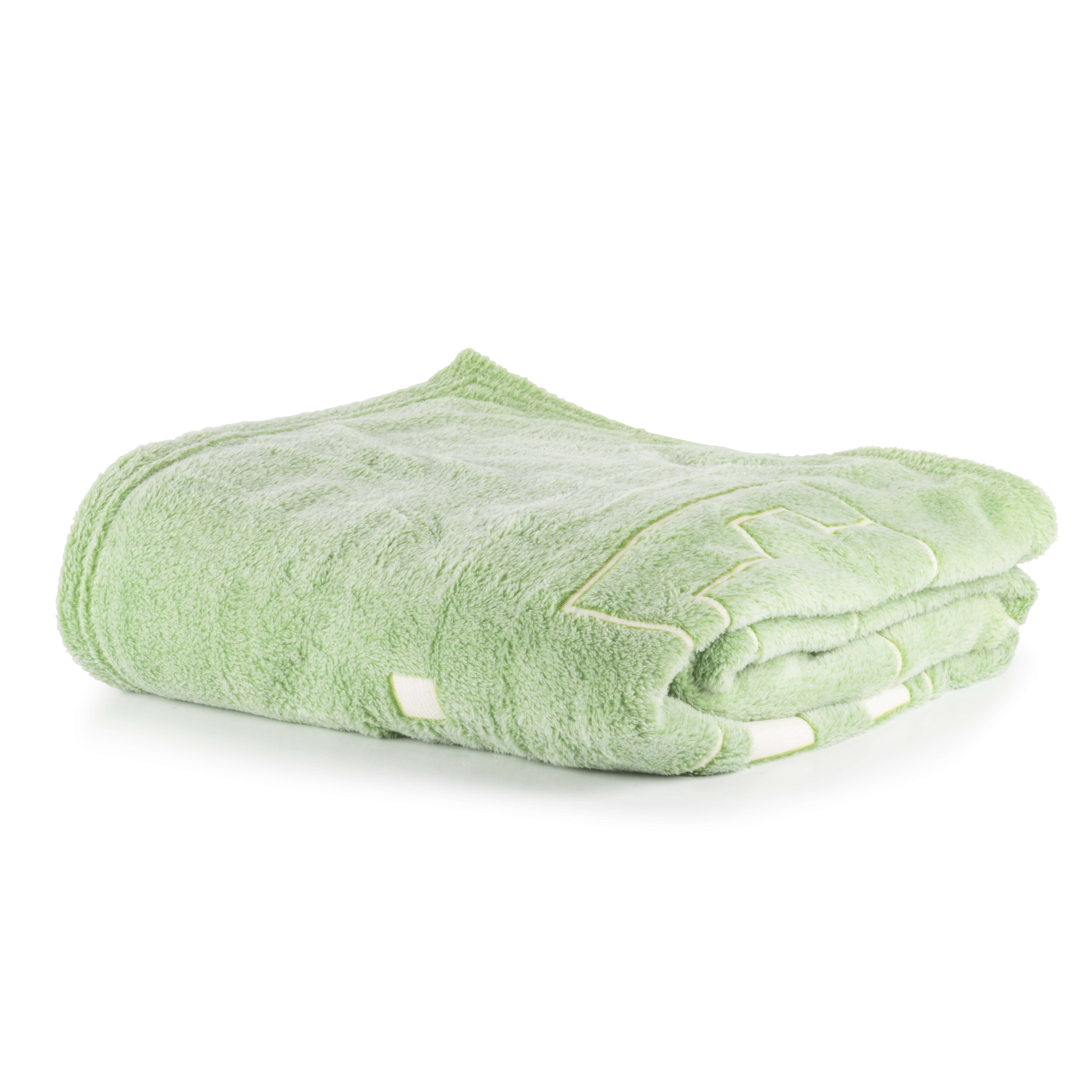 Minecraft Rising Mobs 62" x 90" Sculpted Glow-in-the-Dark Silk Touch Blanket, Polyester, Green, Mojang