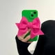 thumbnail image 1 of Funda de teléfono de silicona mate fluorescente para iphone 14, 12, 13 Pro Max, 11, X, XR, 7, 8 Plus, Se3, bonita funda protectora de cámara suave con lazo 3D Fivean unisex, 1 of 2