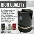 thumbnail image 2 of Nevlers Adjustable Angle Manual Kitchen Knife Sharpener - Black, 2 of 9