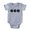 Heather Grey, variant on CafePress - Daisy Black_Bowl - Cute Infant Baby Football Bodysuit