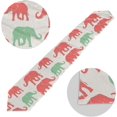 thumbnail image 3 of 13x90in SKYSONIC Rectangle Beautiful Elephants Printed Table Runner for Wedding Birthday Holiday, 3 of 7