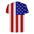 thumbnail image 5 of Snoarin T-Shirts pour Hommes Mode Manches Courtes Col Rond Imprimé T-Shirt Décontracté Blouse 4 Juillet Chemises pour Hommes en Solde, 5 of 5