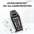 thumbnail image 4 of Key Fob Cover Compatible with Audi A5 A5L A6 A6L Q6L Q6 RS Q6 RS6 SQ6 S6 Keychain Case Holder Protector,Long Keychain-black, 4 of 7