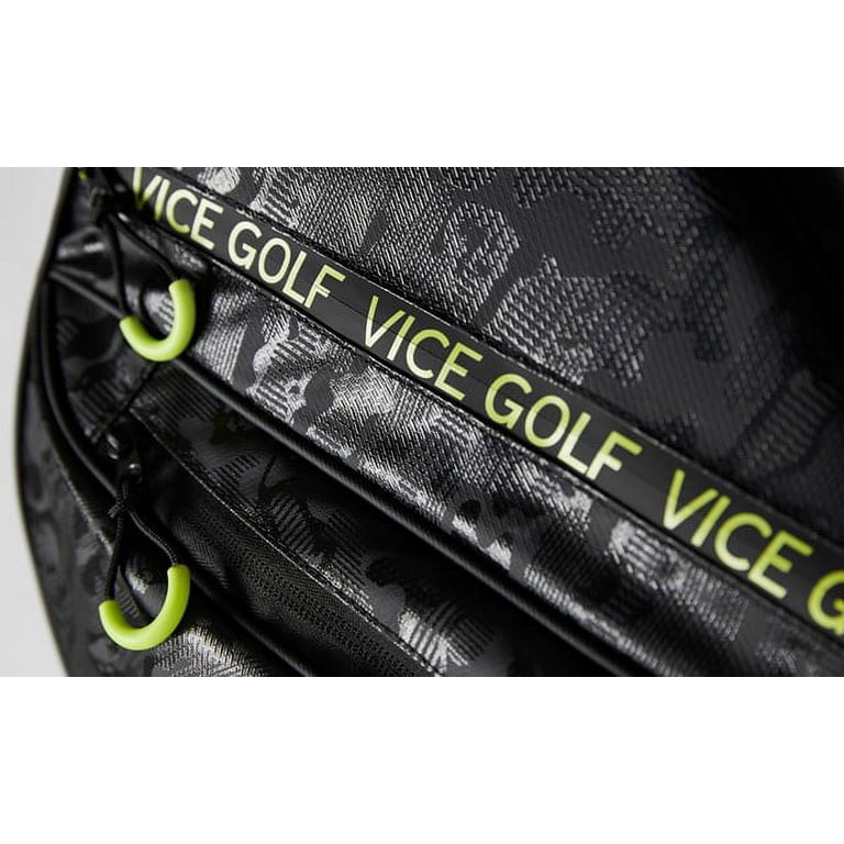 Vice Golf Cruiser Cart Golf Bag, Black/Lime, 15 Way Divider