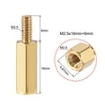 thumbnail image 3 of Uxcell Brass M2.5 16mm+6mm Male-Female Hex Standoff 20 Pack, 3 of 5
