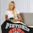 thumbnail image 2 of The Northwest Group Detroit Pistons 50'' x 60'' City Edition Silk Touch Sherpa Throw Blanket, 2 of 5