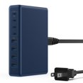 thumbnail image 1 of Cargador LanLuk USB C GaN III de 200 W, 8 puertos con PD, MacBook de 65 W, 1 of 7