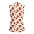 thumbnail image 3 of Uorisanigo Poinsettia Christmas Women's Sleeveless Vest Jacket with Pockets Women's Suit Vest Top Open Front V Neck Vests Blazer Fashion Size XL, 3 of 7