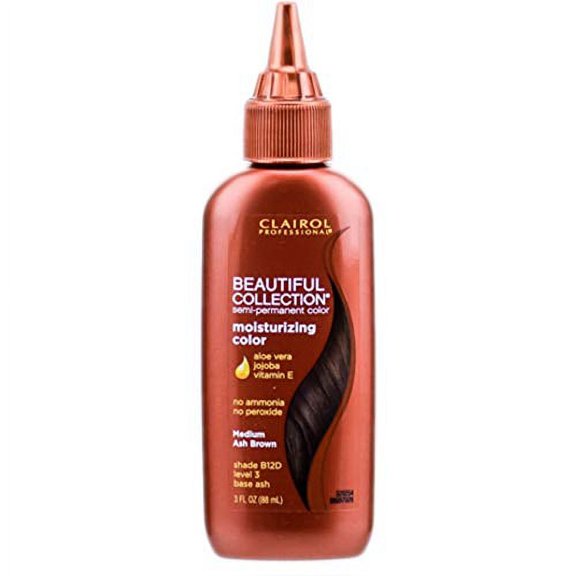 Clairol Beautiful Collection #B012D Medium Ash Brown 3 Ounce (88ml) (3 Pack)