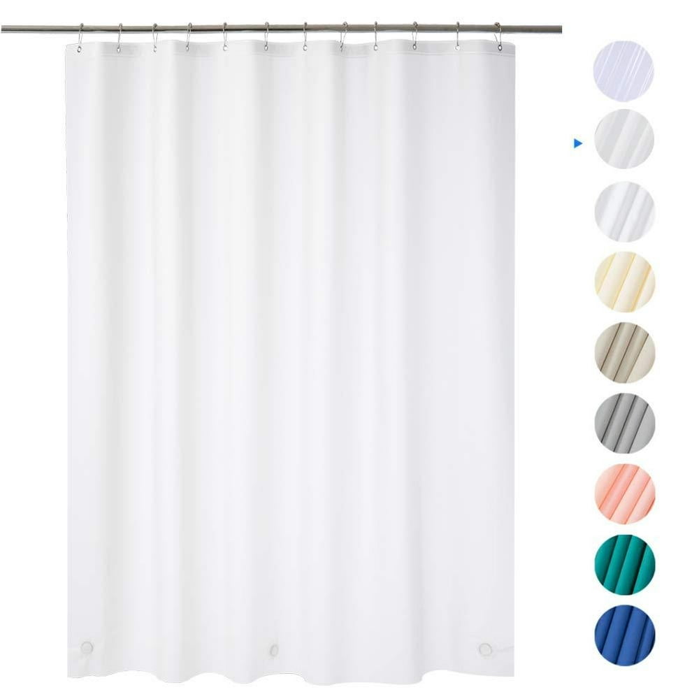 AmazerBath Plastic Shower Curtain, 72" x 72" Frosted EVA 8G Thick