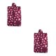 thumbnail image 2 of Toystoory Práctica bolsa de almacenamiento de zapatos de viaje portátil de nailon impermeable multipatrón con cremallera Flores de Borgoña 2piezas Toystoory CBP008625, 2 of 5