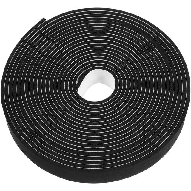 1 rollo de tira de sellado de espuma para puertas y ventanas, resistente a la intemperie y al viento.