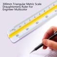 thumbnail image 4 of Triangular Scale Drafting Ruler for Engineer Architectural Ruler Architect Scale, 4 of 9