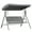 Olive Gray, variant on Outsunny 3-seater Swing Chair Covered, Grey