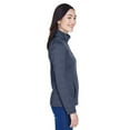 thumbnail image 3 of D & Jones Women's Newbury Fleece Quarter-Zip, Navy Heather, 2X-Large, 3 of 3