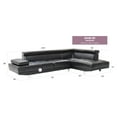 thumbnail image 7 of Glory Furniture Riveredge Sectional in Black Color, 7 of 7