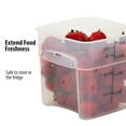 thumbnail image 4 of Food Storage Containers with Lids (Microwave Safe and BPA-Free) - 4 QT (Quart) Square Food Storage Container with Lid (2 Pack), 4 of 4