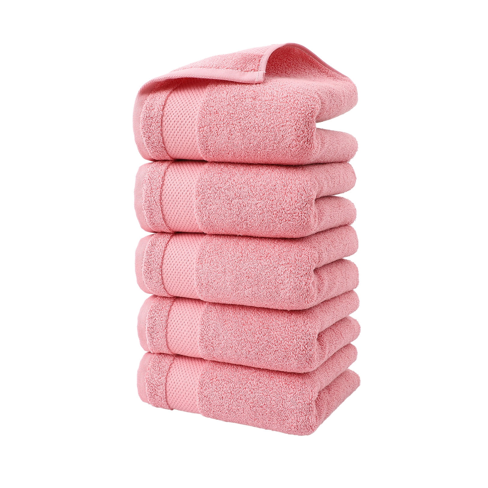 Summer Savings Clearance! Boovnll 5 Pack Hand Towels for Bathroom, 13x29" Super Soft & Absorbent Quick Dry Solid Color Cotton Towels, Thicken Microfiber Hand Towels for Hotel, Pool, Spa, Beach, Towels