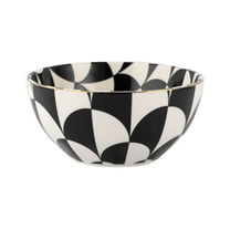 Thyme & Table Emmett Ceramic Cereal Bowl Black and White