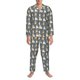 thumbnail image 3 of Balery Cartoon Bulldog 1 Pijama para Hombre de Dos Piezas con Manga Larga, Conjunto de Dormir y Descanso Suave con Bolsillos-Small, 3 of 7