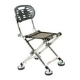 thumbnail image 4 of Silla de pesca Taburete para acampar Plegable con respaldo Asiento resistente 150 kg Taburete para acampar resistente Silla de playa para balcón Playa DYNWAVEMX Sillas de pesca, 4 of 7