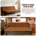 thumbnail image 4 of Xbaiyanr 2 Piece RV Couch Covers for Sofa Bed, Stretch Elastic Camper Slipcover for RV Jackknife Sofa Bed, Washable Anti-Slip Furniture Protector, Pet Friendly & Wrinkle Free (Brown), 4 of 7