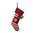 thumbnail image 3 of Holloyiver Christmas Stocking, 18 Inches Knitted Christmas Stockings with Snowflake Xmax Tree Pet's Paw Fireplace Hanging Monogram Xmas Stockings for Kids,Family Holiday Party Decoration, 3 of 7
