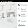 thumbnail image 4 of American Standard Studio S 8 in. Widespread 2-Handle Low Spout Bathroom Faucet with Knob Handles in Brushed Nickel, 4 of 5