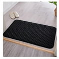 thumbnail image 3 of Alfombra de Antideslizante, Alfombrilla de Gruesa Absorbente de Agua Suave, Parte Trasera TRP, Lujosa Y Cómoda para Bañera de Hotel, , negro perfecl alfombra de baño, 3 of 7