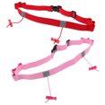 thumbnail image 3 of 2PCS Triathlon Race Number Belt Reflective Design Race Belt (Red and Pink), 3 of 7