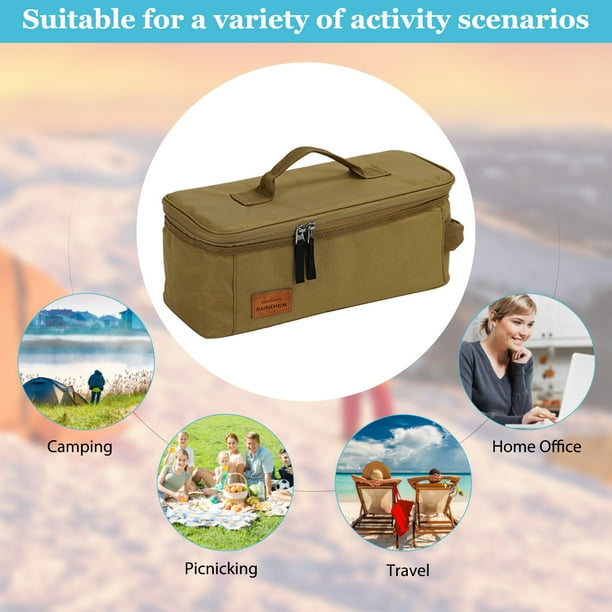 Bolsa de almacenamiento para acampar bolsa de transporte de múltiples usos Likrtyny gran capacidad accesorios de Camping bolsa de herramientas organizador de viaje para barbacoa bolso