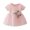 Pink, variant on Infant Baby Girl Flower Cute Mesh Stitching Bottoming Short Sleeve Sweet Princess Dress Summer Tulle Tutu Dress Princess Skirt Party Toddler Baptism Christening Tutu Dress Birthday 0-3T