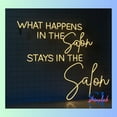 thumbnail image 3 of Shinelab What Happens In The Salon Stays In The Salon Neon Sign, Quote Wall Art, Home Wall Decor 01512, 3 of 4